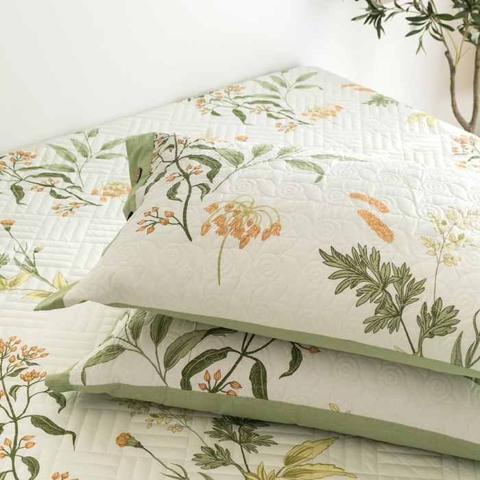 91家纺网 家纺一手货源 找家纺 优乐家纺 2023新款夹棉绗缝套件及单品系列-单枕套 沁香