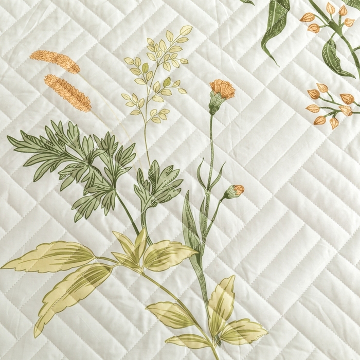 91家纺网 家纺一手货源 找家纺 优乐家纺 2023新款夹棉绗缝套件及单品系列-单床笠 沁香