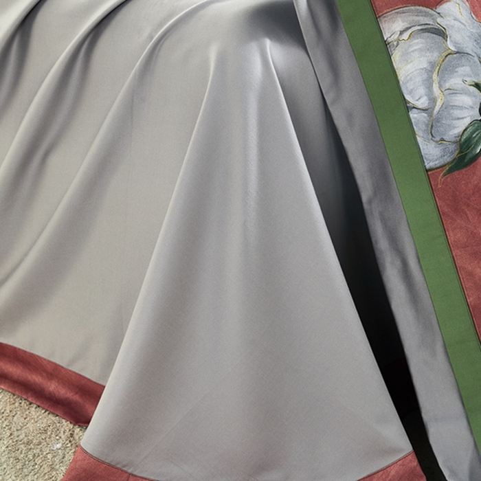 91家纺网 家纺一手货源 找家纺 2023新品天丝棉磨毛暖阳绒四件套 绚丽 红