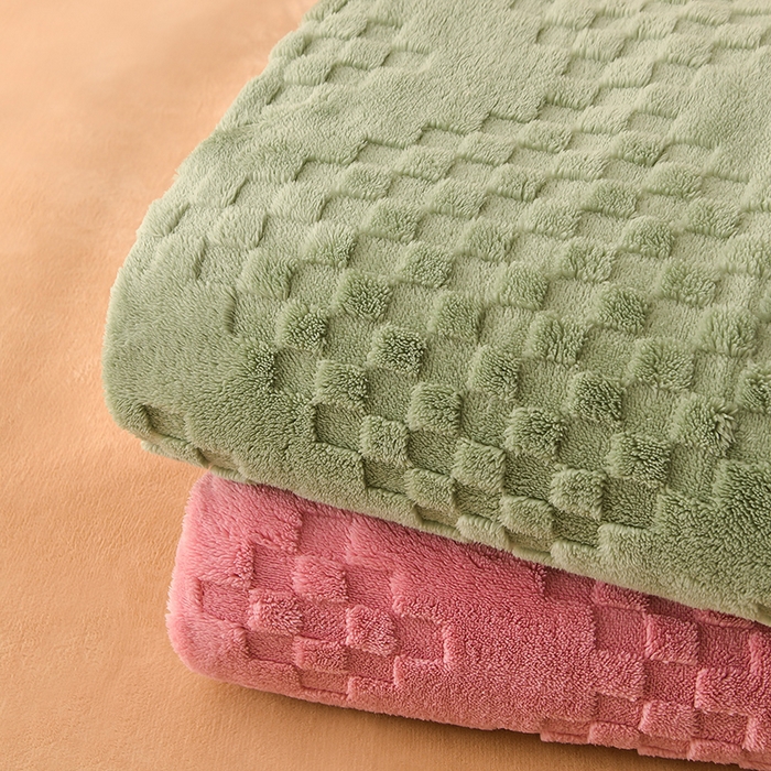 91家纺网 家纺一手货源 找家纺 澳梵家居 2023新款轻奢款宽边塔芙绒四件套 卡曼-黛粉