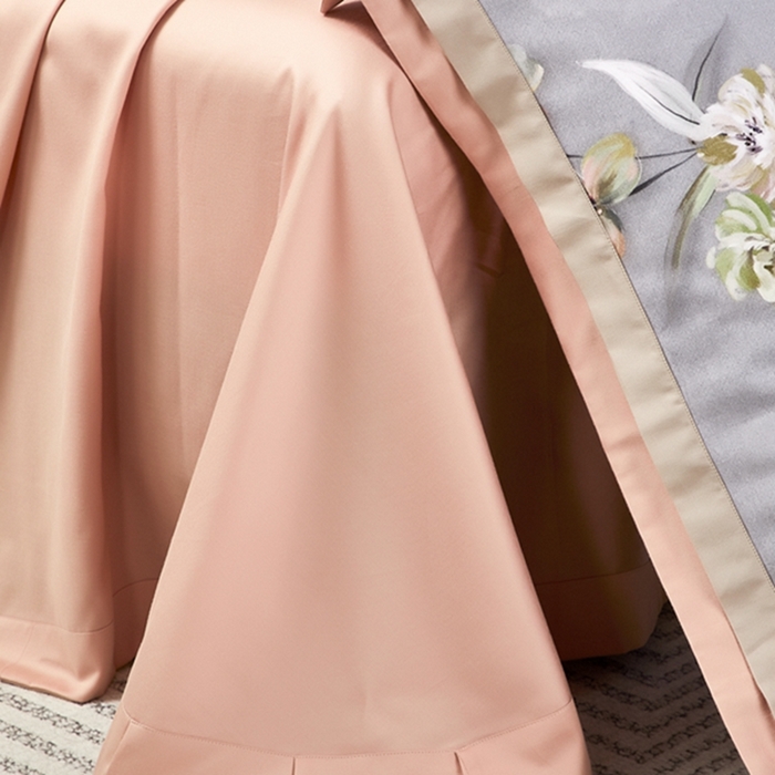 91家纺网 家纺一手货源 找家纺 2023新品天丝棉磨毛暖阳绒四件套 千姿  灰