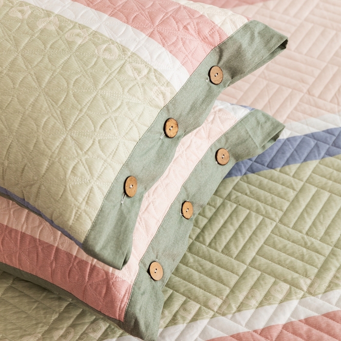 91家纺网 家纺一手货源 找家纺 优乐家纺 2023新款夹棉绗缝套件及单品系列-单枕套 莫卡