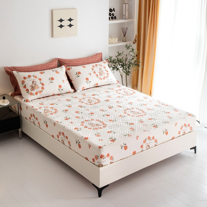 91家纺网 家纺一手货源 找家纺 （总）优乐家纺 2023新款夹棉绗缝套件及单品系列-单床笠