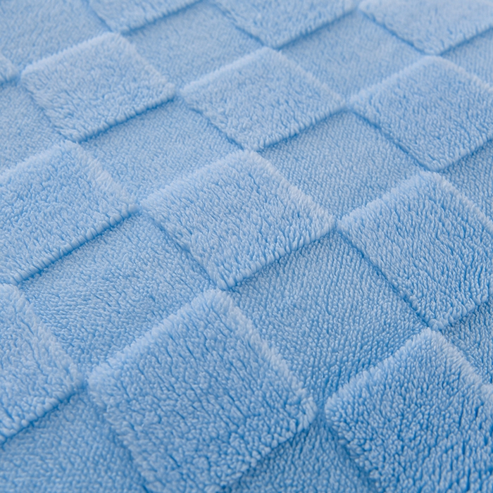 91家纺网 家纺一手货源 找家纺 澳梵家居 2023新款轻奢款宽边塔芙绒四件套 格调-天蓝