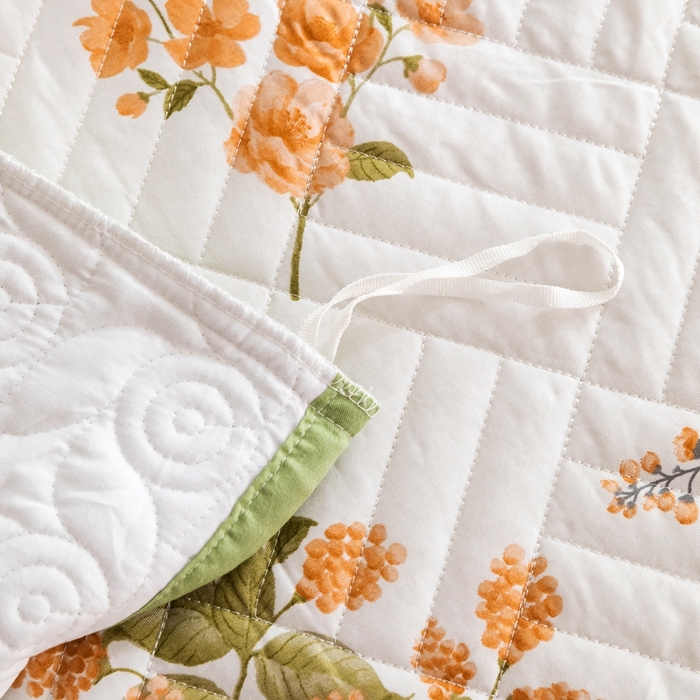 91家纺网 家纺一手货源 找家纺 优乐家纺 2023新款夹棉绗缝套件及单品系列-单被套 如梦花季