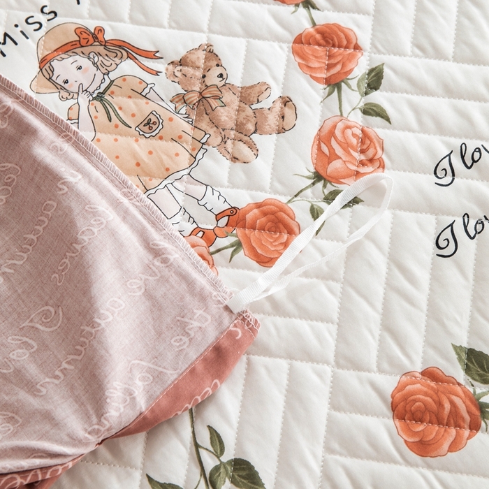 91家纺网 家纺一手货源 找家纺 优乐家纺 2023新款夹棉绗缝套件及单品系列-四件套  一世情缘