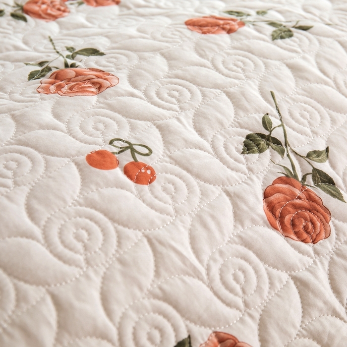 91家纺网 家纺一手货源 找家纺 优乐家纺 2023新款夹棉绗缝套件及单品系列-单被套 一世情缘