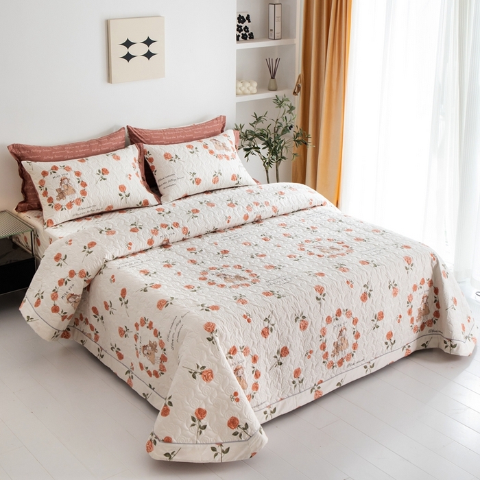 91家纺网 家纺一手货源 找家纺 （总）优乐家纺 2023新款夹棉绗缝套件及单品系列-单床盖