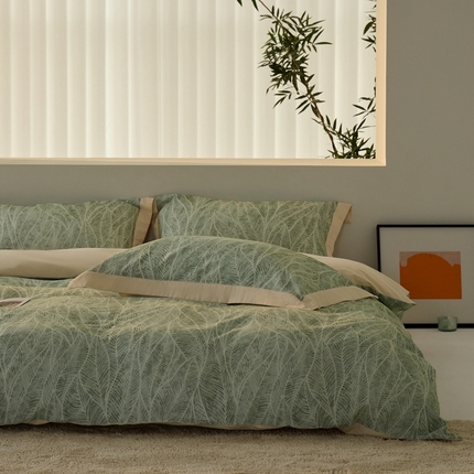 8小时家纺 2023新款磨毛数码印花四件套 月微