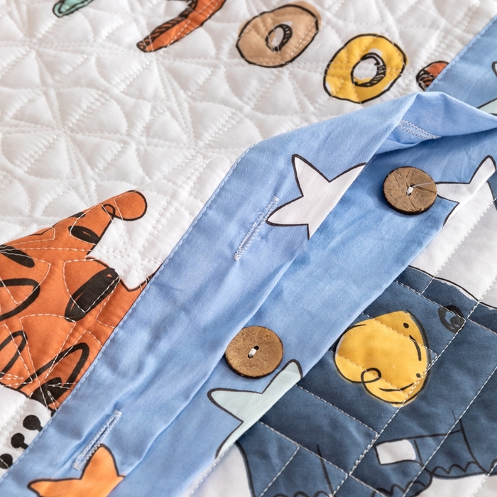 91家纺网 家纺一手货源 找家纺 优乐家纺 2023新款夹棉绗缝套件及单品系列-单枕套 狂欢乐园