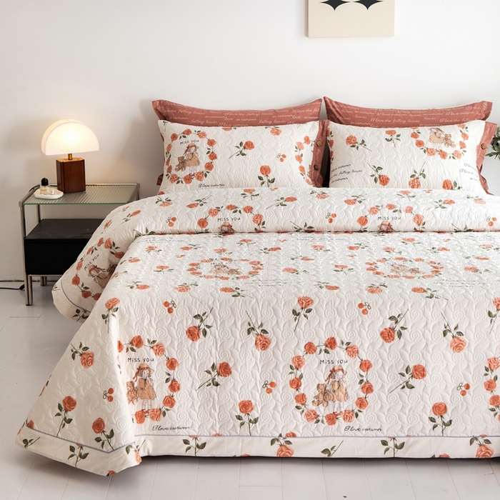 91家纺网 家纺一手货源 找家纺 （总）优乐家纺 2023新款夹棉绗缝套件及单品系列-单床盖