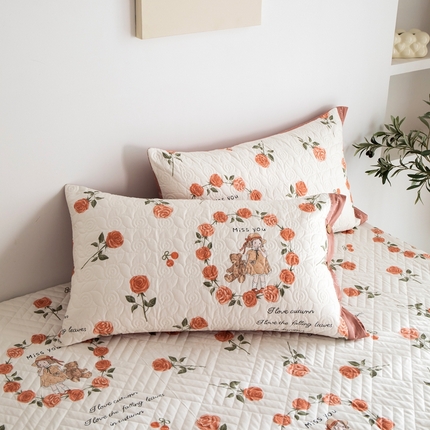 优乐家纺 2023新款夹棉绗缝套件及单品系列-单枕套 一世情缘