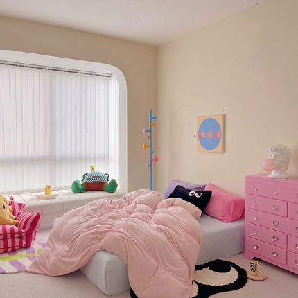 91家纺网 家纺一手货源 找家纺 （总）红馆 2023新款双面230g全消光牛奶绒四件套--多巴胺