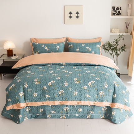 91家纺网 家纺一手货源 找家纺 （总）优乐家纺 2023新款夹棉绗缝套件及单品系列-四件套 