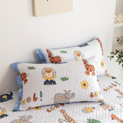 优乐家纺 2023新款夹棉绗缝套件及单品系列-单枕套 狂欢乐园