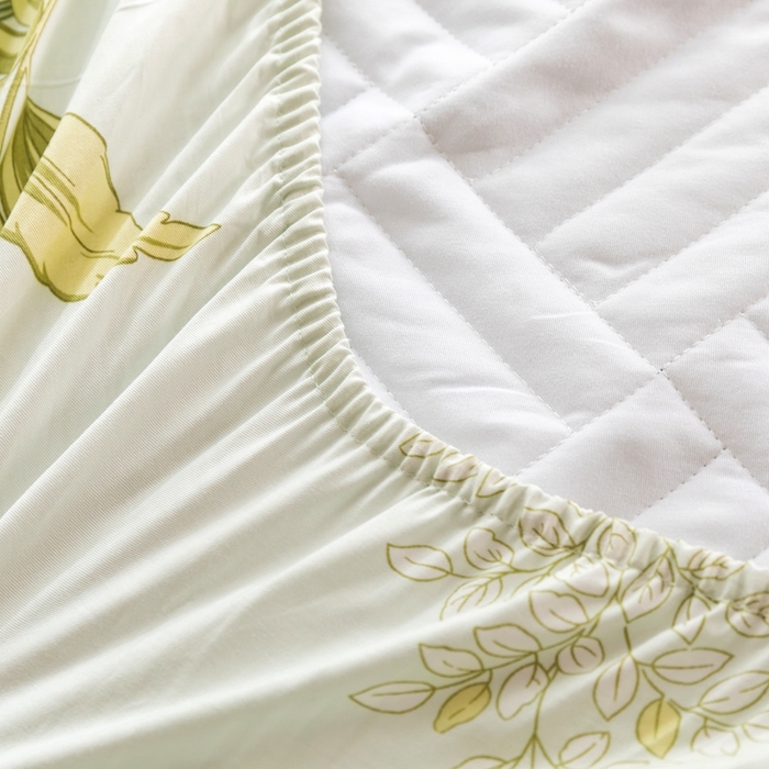 91家纺网 家纺一手货源 找家纺 优乐家纺 2023新款夹棉绗缝套件及单品系列-单床笠 沁香