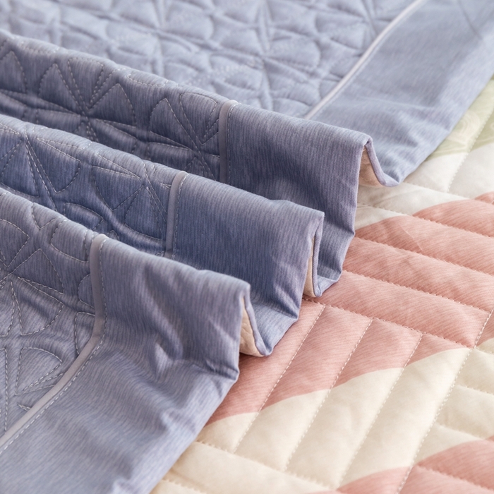 91家纺网 家纺一手货源 找家纺 优乐家纺 2023新款夹棉绗缝套件及单品系列-单床盖 莫卡