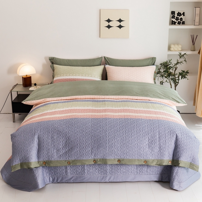 91家纺网 家纺一手货源 找家纺 优乐家纺 2023新款夹棉绗缝套件及单品系列-单被套 莫卡