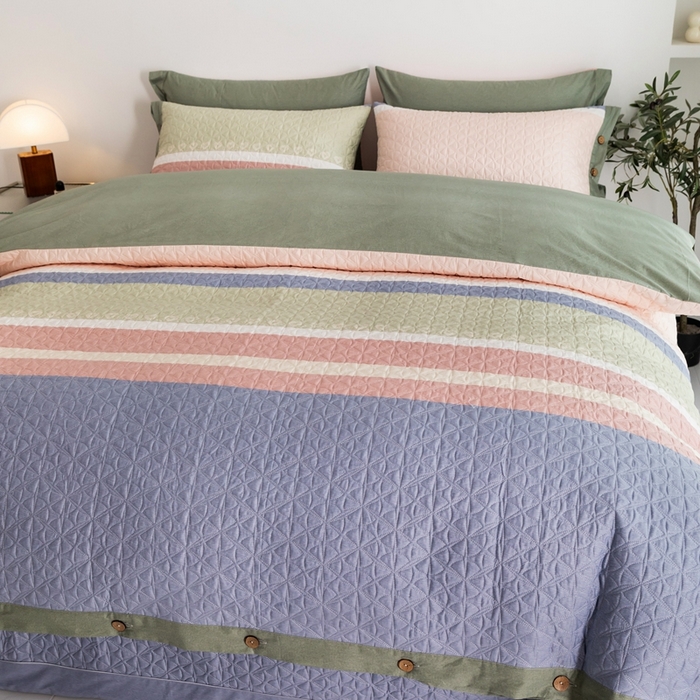 91家纺网 家纺一手货源 找家纺 优乐家纺 2023新款夹棉绗缝套件及单品系列-单被套 莫卡