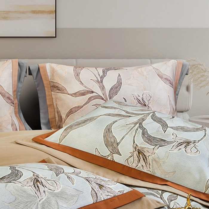 91家纺网 家纺一手货源 找家纺 2023新品天丝棉磨毛暖阳绒四件套 摇曳 绿