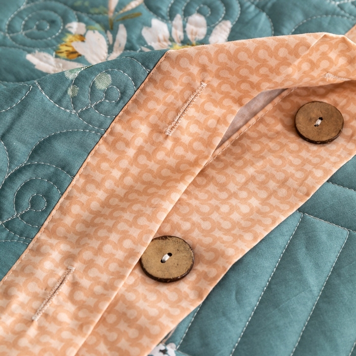 91家纺网 家纺一手货源 找家纺 优乐家纺 2023新款夹棉绗缝套件及单品系列-单枕套 仙草