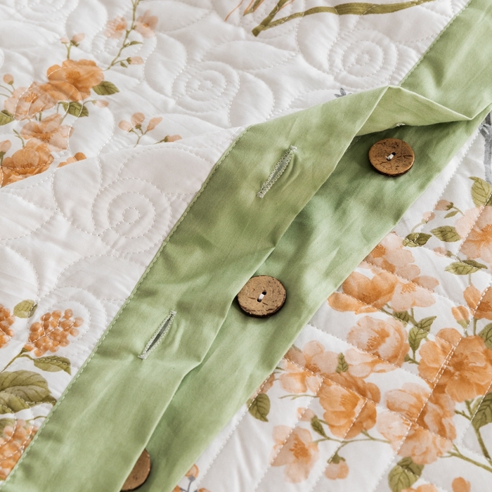 91家纺网 家纺一手货源 找家纺 优乐家纺 2023新款夹棉绗缝套件及单品系列-单枕套 如梦花季