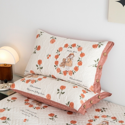 （总）优乐家纺 2023新款夹棉绗缝套件及单品系列-单枕套