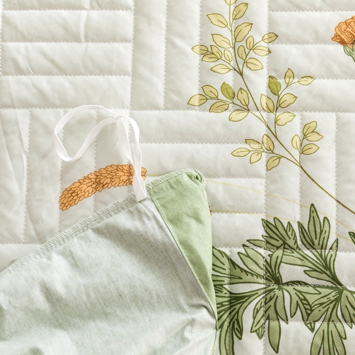 91家纺网 家纺一手货源 找家纺 优乐家纺 2023新款夹棉绗缝套件及单品系列-四件套  沁香