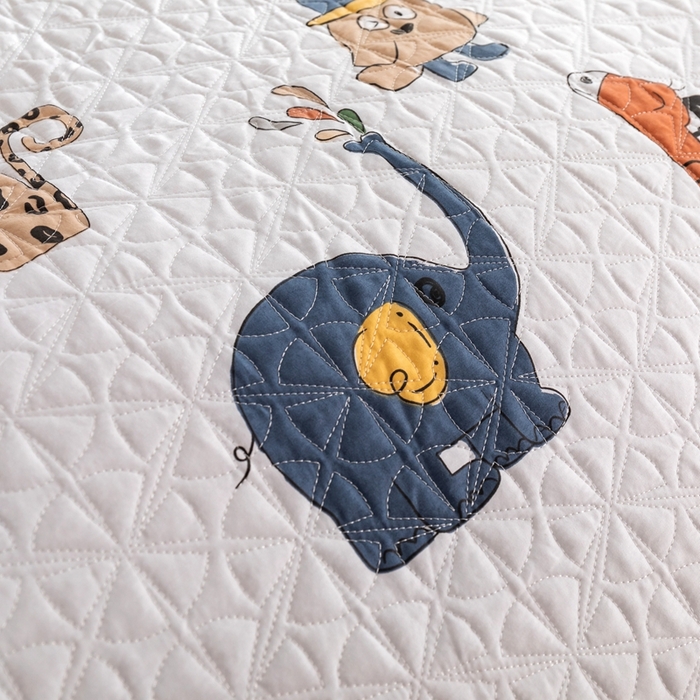 91家纺网 家纺一手货源 找家纺 优乐家纺 2023新款夹棉绗缝套件及单品系列-单被套 狂欢乐园