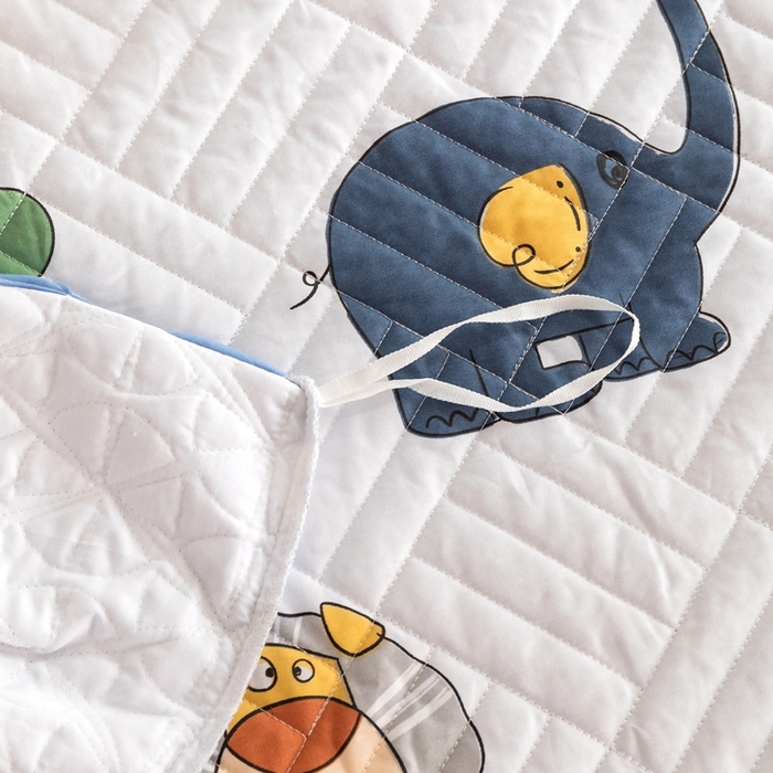 91家纺网 家纺一手货源 找家纺 优乐家纺 2023新款夹棉绗缝套件及单品系列-单被套 狂欢乐园