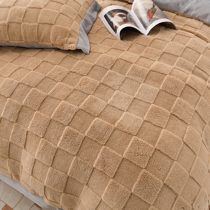 91家纺网 家纺一手货源 找家纺 （总）澳梵家居 2023新款轻奢款宽边塔芙绒四件套