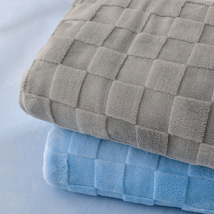 91家纺网 家纺一手货源 找家纺 澳梵家居 2023新款轻奢款宽边塔芙绒四件套 格调-天蓝