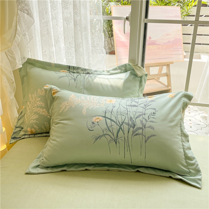 91家纺网 家纺一手货源 找家纺 古吉梦 2023新款A类有氧元气棉加厚磨毛四件套 秋香