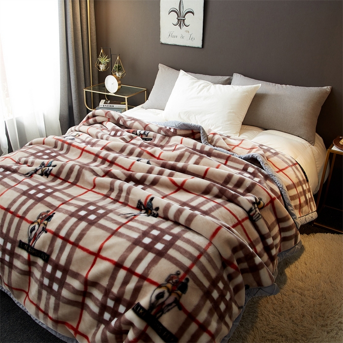 91家纺网 家纺一手货源 找家纺 航途席业 2025新款拉舍尔毛毯盖毯 以梦为马