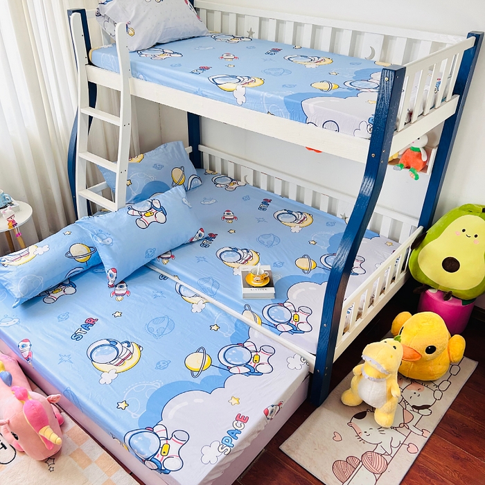 91家纺网 家纺一手货源 找家纺 小虾米 2023新款卡通系列全棉床笠（可定制）淘气熊