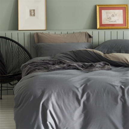 涞澳家纺 2023新款50磨绒双拼 灰卡