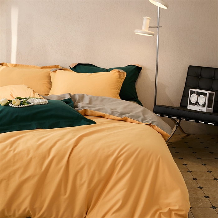 91家纺网 家纺一手货源 找家纺 涞澳家纺 2023新款50磨绒双拼 子黄银