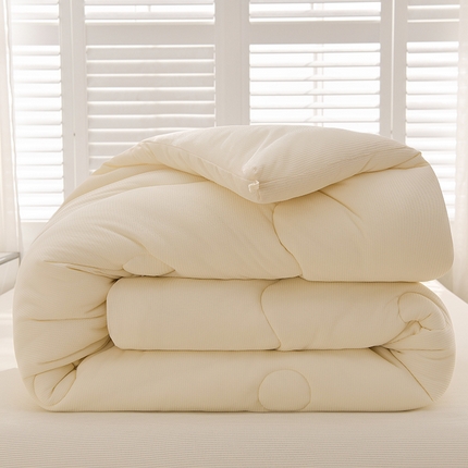 圣楚家纺 2024新款华夫格宝暖冬被 华夫格米白