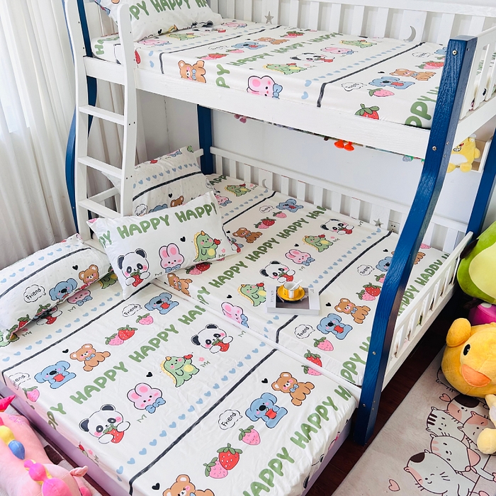 91家纺网 家纺一手货源 找家纺 小虾米 2023新款卡通系列全棉床笠（可定制）呆小萌