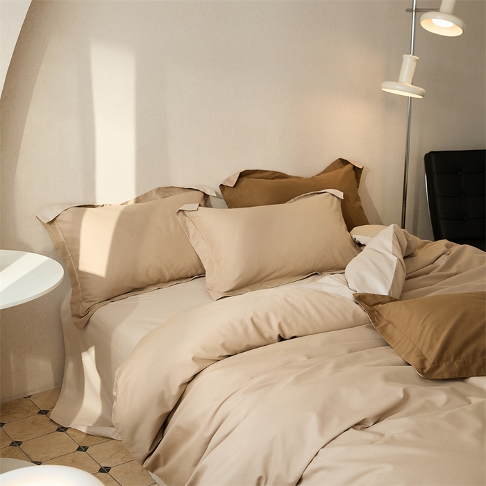 91家纺网 家纺一手货源 找家纺 涞澳家纺 2023新款50磨绒双拼 杏芽米