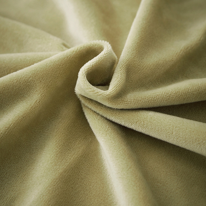 91家纺网 家纺一手货源 找家纺 丝涟2023新款轻奢风高克重230g婴儿绒德肤绒亲肤舒适双拼色埋线款滚绳四件套 亮绿+深果绿