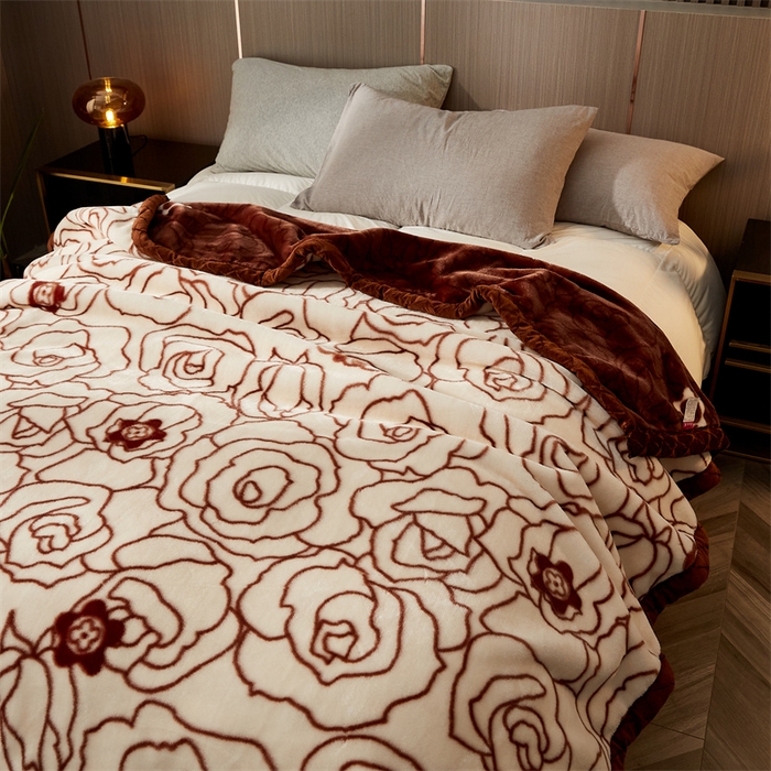 91家纺网 家纺一手货源 找家纺 航途席业 2025新款拉舍尔毛毯盖毯 万花筒