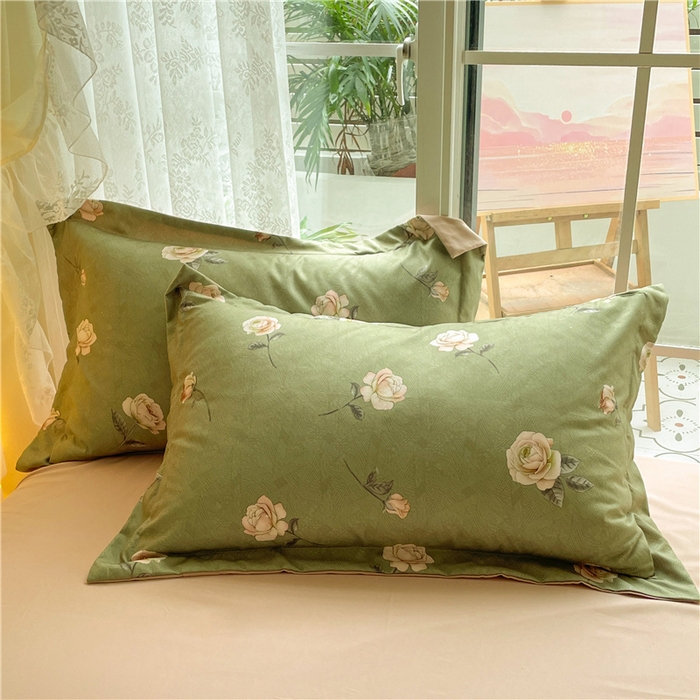 91家纺网 家纺一手货源 找家纺 古吉梦 2023新款A类有氧元气棉加厚磨毛四件套 玉瑶