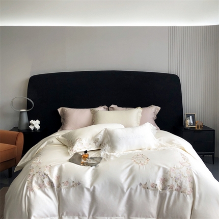 91家纺网 家纺一手货源 找家纺 （总）馨蕊家居 2023新款100支CR工艺全棉四件套-棉卡洛琳