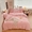 91家纺网 家纺一手货源 找家纺 逸尚阁 2024新款高克重纯色牛奶绒四件套 樱花粉