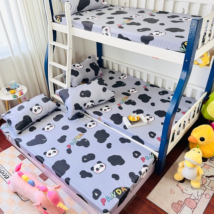 小虾米 2023新款卡通系列全棉床笠（可定制）熊猫宝贝