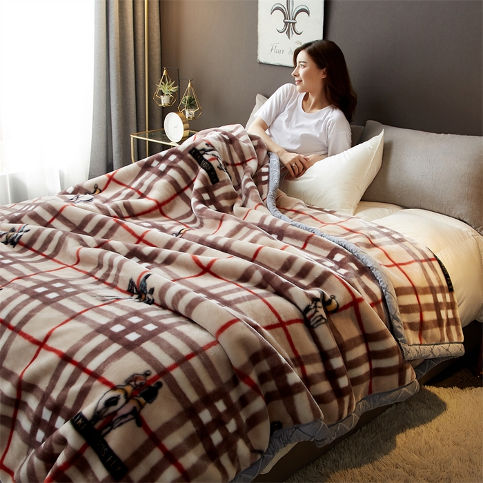 91家纺网 家纺一手货源 找家纺 航途席业 2025新款拉舍尔毛毯盖毯 以梦为马