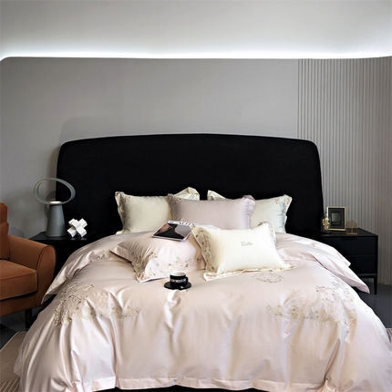 91家纺网 家纺一手货源 找家纺 （总）馨蕊家居 2023新款100支CR工艺全棉四件套-棉卡洛琳