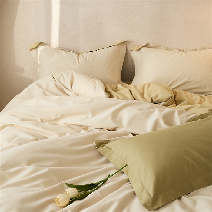 91家纺网 家纺一手货源 找家纺 涞澳家纺 2023新款50磨绒双拼 奶茶米