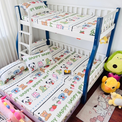 小虾米 2023新款卡通系列全棉床笠（可定制）呆小萌